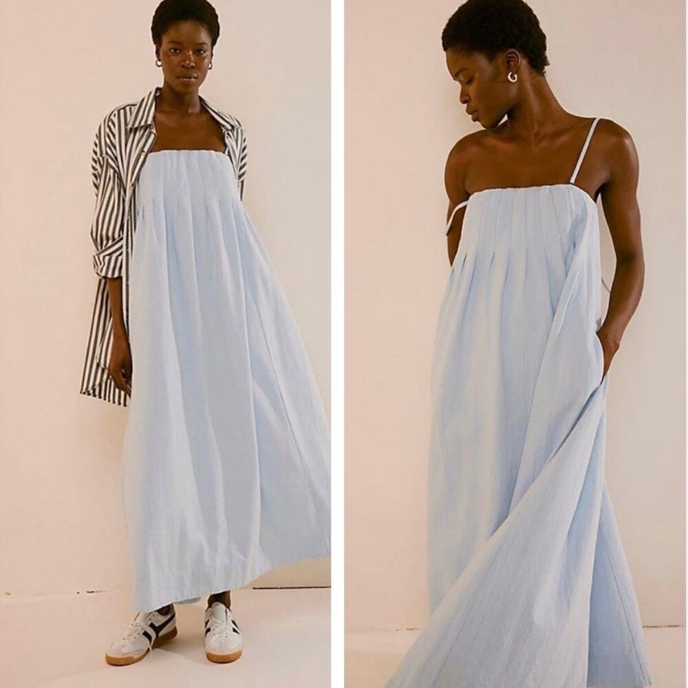 Free People Light Blue Maxi Dress